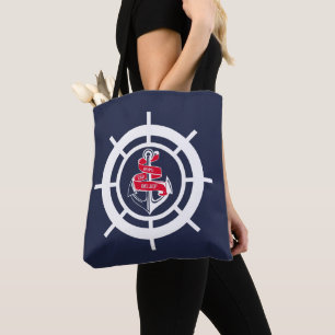 Bolso De Tela Anclaje y volante