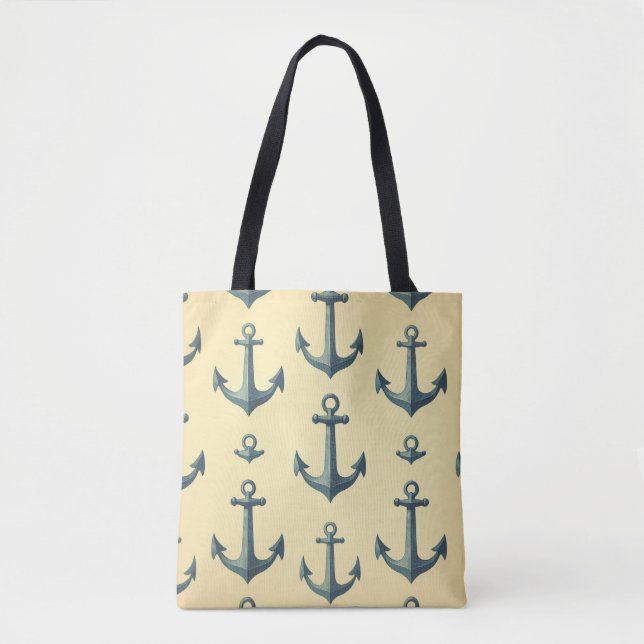 Bolso De Tela Anclas al viento (Anverso)