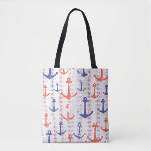Bolso De Tela Anclas Costeras Americanas