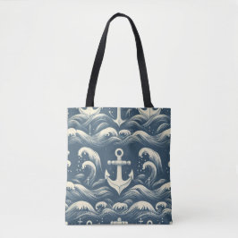 Bolso De Tela Anclas en profundidad