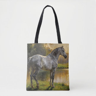 Bolso De Tela Andalusian Stallion by the Lake