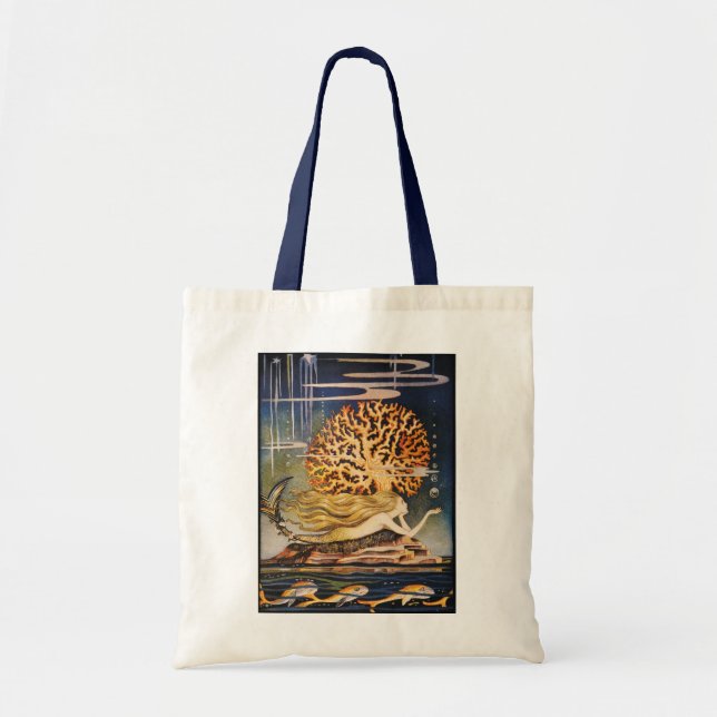 Bolso De Tela Andersen: Dibujo de little mermaid (Frente)