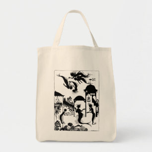 Bolso De Tela Andersen: Silueta de little mermaid