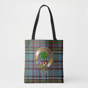 Bolso De Tela Anderson Tartan & Badge