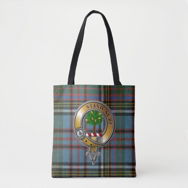 Bolso De Tela Anderson Tartan & Badge (Anverso)