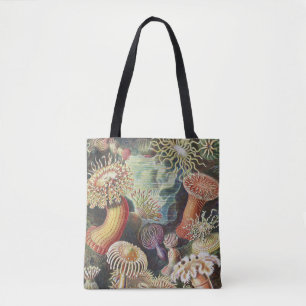 Bolso De Tela Anémonas de mar, Actiniae Seeanemonen Ernst Haecke