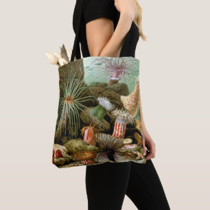 Bolso De Tela Anémonas de mar Vida marina, Animales marinos anti
