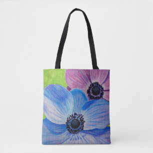 Bolso De Tela Anemones de primavera