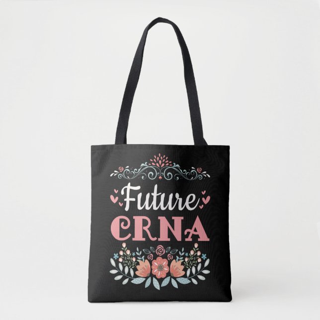 Bolso De Tela Anestesista de la futura enfermera CRNA (Anverso)