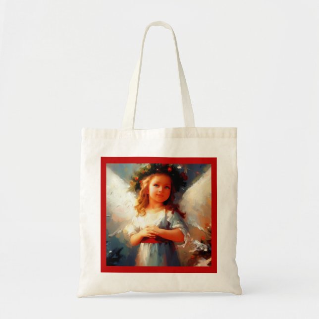 Bolso De Tela Ángel 1 de los navidades (Frente)