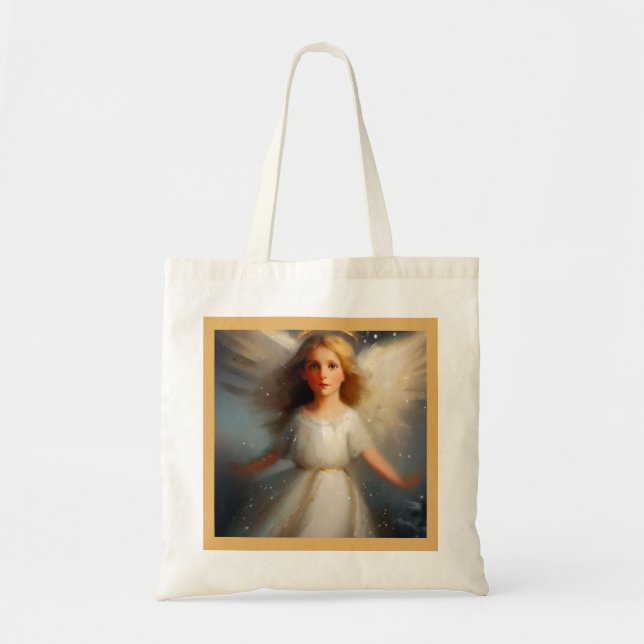 Bolso De Tela Ángel 2 navidades (Frente)