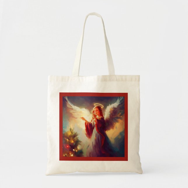 Bolso De Tela Ángel 3 navidades (Frente)