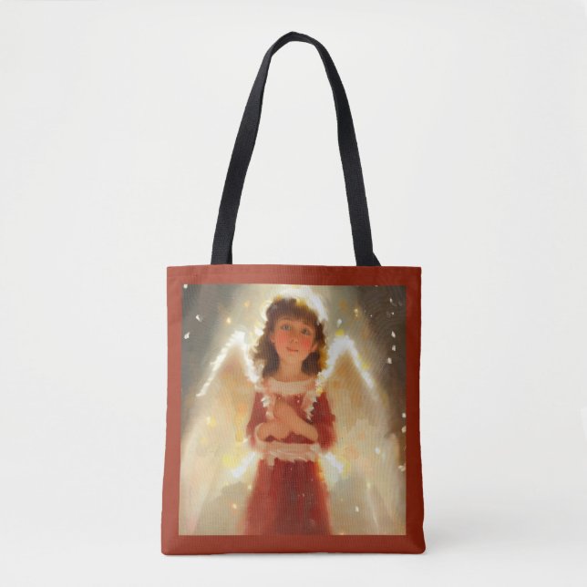 Bolso De Tela Ángel 4 navidades (Anverso)