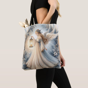 Bolso De Tela Ángel Celestial de Invierno Farol de Paz