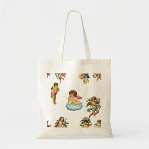 Bolso De Tela angel cherub antiguo
