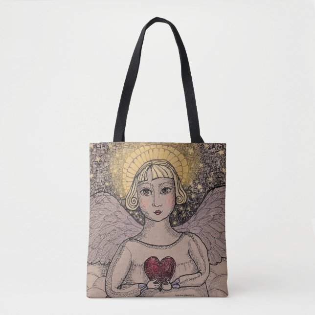 Bolso De Tela Ángel de guarda (Anverso)