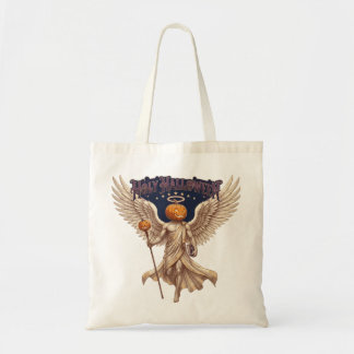 Bolso De Tela Ángel de Halloween Sagrado Calabaza Gótico Vintage