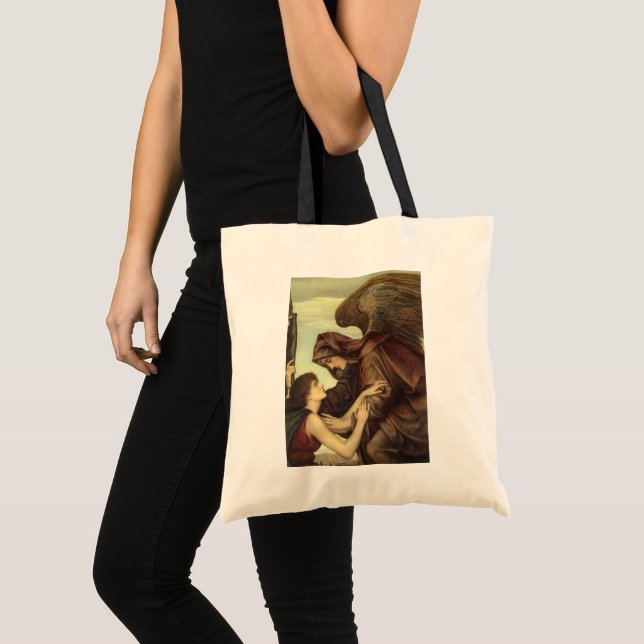 Bolso De Tela Ángel de la muerte por Evelyn De Morgan (Anverso (producto))