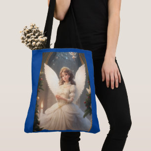 Bolso De Tela Ángel Navidades victorianos de época