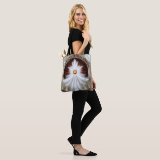 Bolso De Tela Angel Wings Snowflake Feliz Navidad