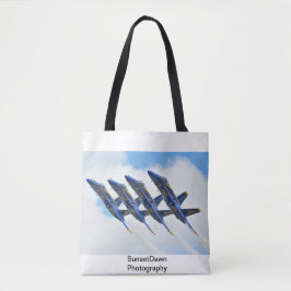 Bolso De Tela Ángeles azules