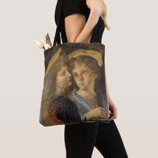 Bolso De Tela Ángeles del Bautismo de Cristo de Leonardo da Vinc