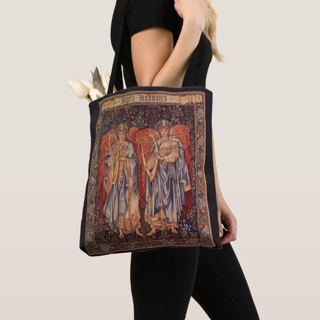 Bolso De Tela Angeli Laudantes de Sir Edward Coley Burne Jones (Detalle)