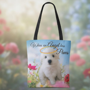Bolso De Tela Angelito cachorro 