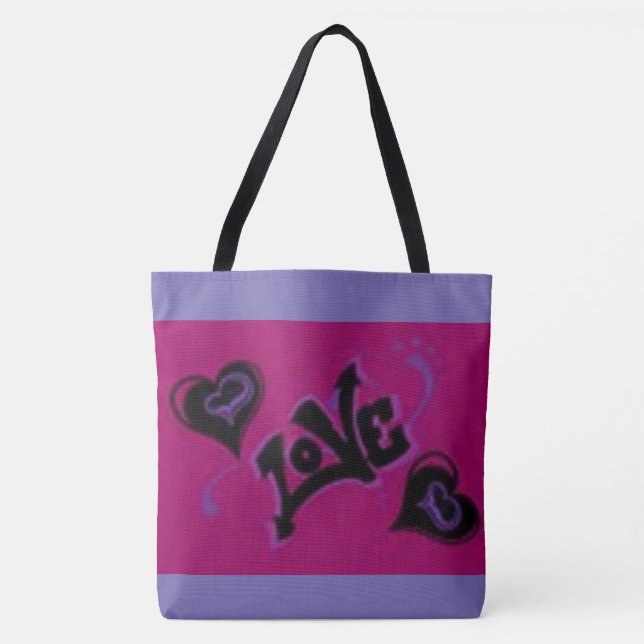 Bolso De Tela Angestelle's All LOVE (Anverso)
