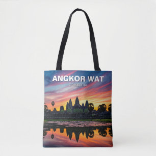 Bolso De Tela Angkor Wat Cambodia Sunset
