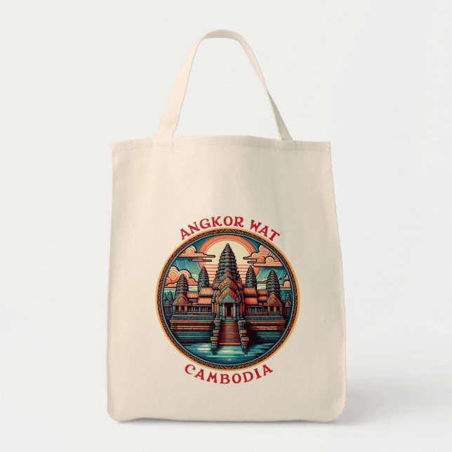 Bolso De Tela Angkor Wat, Camboya (Frente)