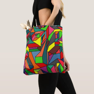 Bolso De Tela Angle Doodle