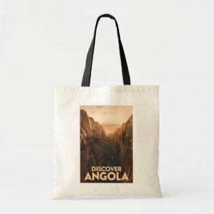 Bolso De Tela Angola Lubango Viaje de arte Vintage