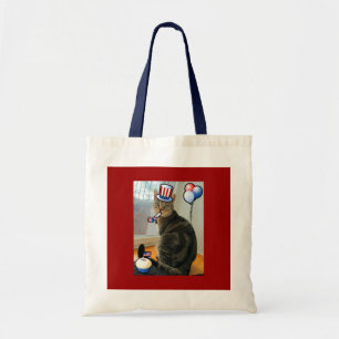 Bolso De Tela Añil patriótico
