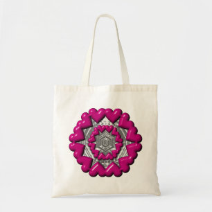 Bolso De Tela Anillo de corazones Valentine