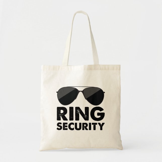 Bolso De Tela Anillo del Boda de seguridad del anillo de la fies (Frente)