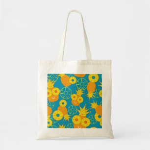 Bolso De Tela Anillos de piña: Vintage Personalizado de Doodle.