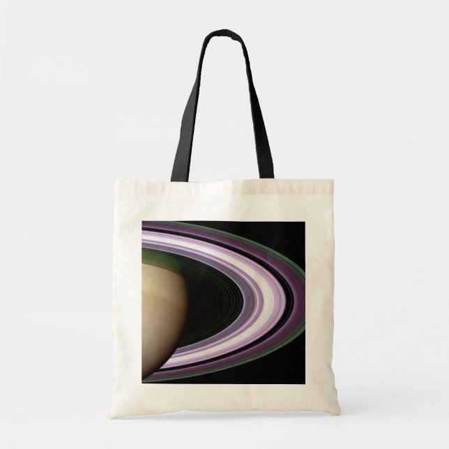 Bolso De Tela Anillos de Saturno (Frente)