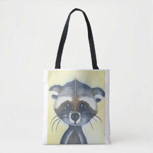 Bolso De Tela Animal de Raccoon