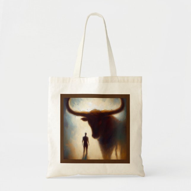 Bolso De Tela Animal espiritual Ox 2 (Frente)