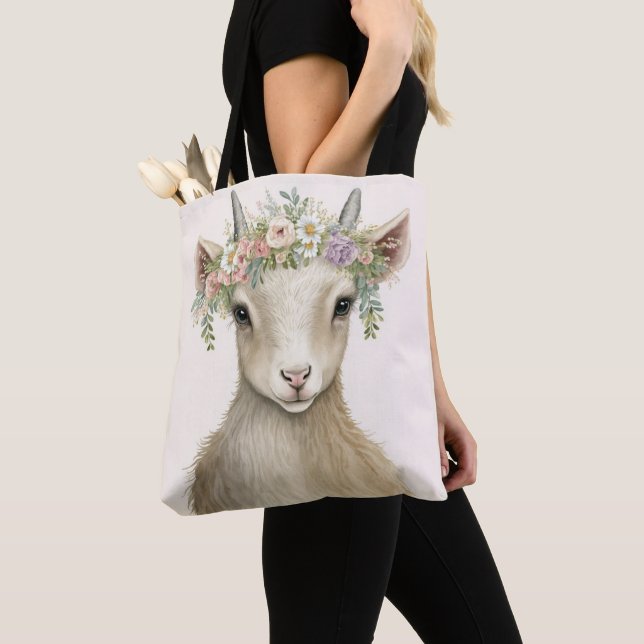 Bolso De Tela Animal floral de Goto Boho (Detalle)