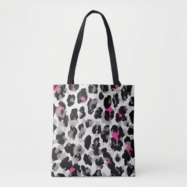 Bolso De Tela Animal, leopard texture backgroundabstract,africa, (Anverso)