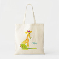 Animal lindo personalizado jirafa de la acuarela