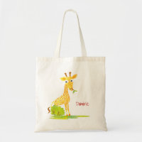 Animal lindo personalizado jirafa de la acuarela