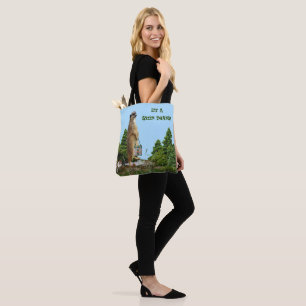 Bolso De Tela Animal Meerkat "verde" de Carryall