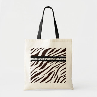 Bolso De Tela Animal print zebra black and white bag market