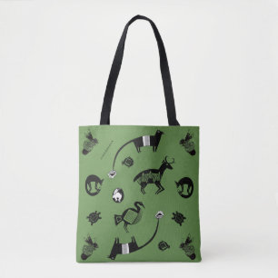 Bolso De Tela Animales antiguos: ciervos, abejas, zorros, etc
