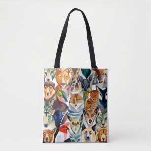 Bolso De Tela Animales asombrosos