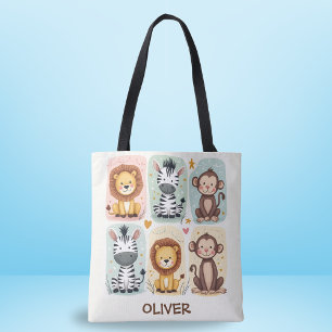 Bolso De Tela Animales caprichosos de safari