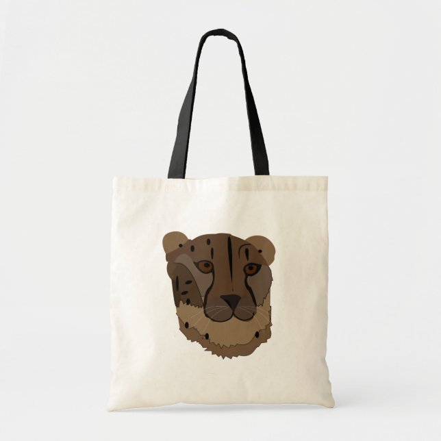 Bolso De Tela Animales Cheetah Wildlife Big Cat (Frente)